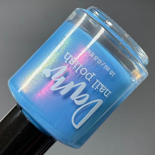Pro Choice AF - Blue Nail Polish - Shimmer Nail Polish - Abortion Funds Charity Polish - Dam Nail Polish