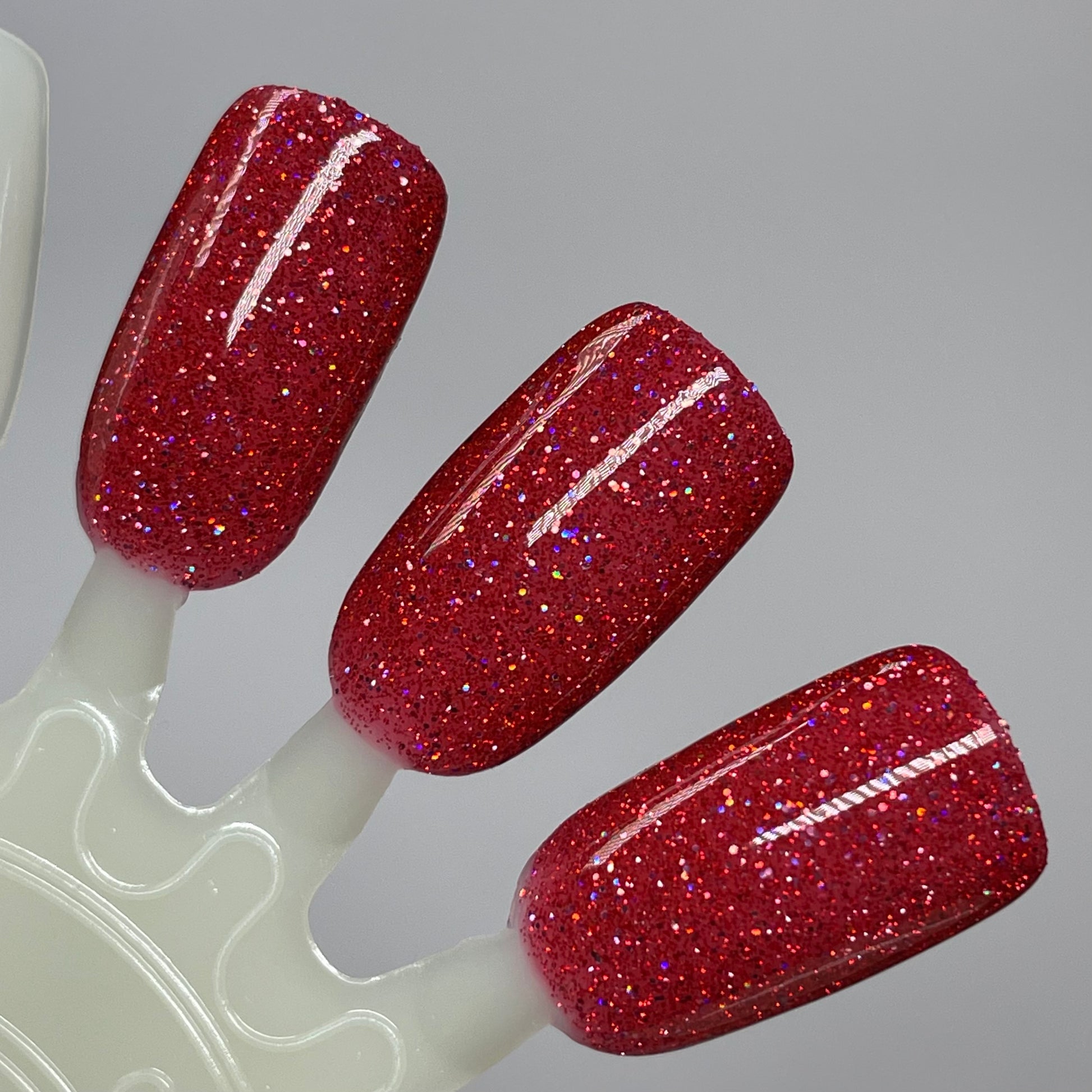 Apple Fruit Butter - Red Nail Polish - Reflective Glitter Nail Polish - Jams & Jellies Collection - Dam Nail Polish