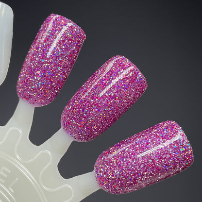 Love at First Bite - Purple Nail Polish - Reflective Glitter Nail Polish - Bitten Collection - Dam Nail Polish