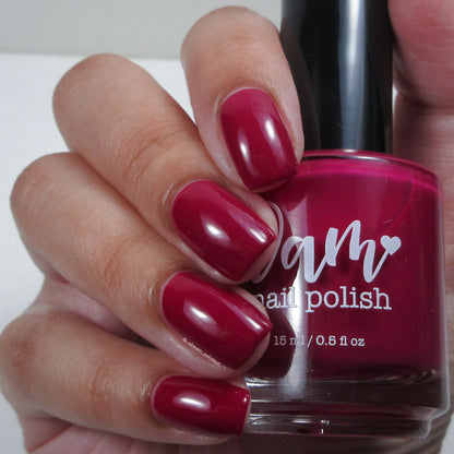 Very Cranberry - Pink Nail Polish - Cream Nail Polish - Fall Nail Polish - Autumn Harvest Creams - Dam Nail Polish