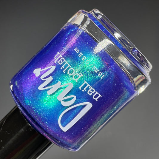 Hanging with My Gnomies - Purple Nail Polish - Shimmer Nail Polish - The Secret Fairy Garden - Dam Nail Polish