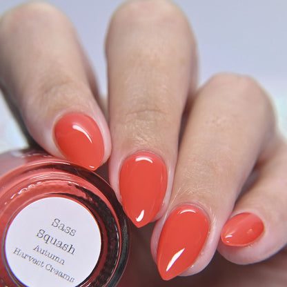 Sass Squash - Orange Nail Polish - Cream Nail Polish - Fall Nail Polish - Autumn Harvest Creams