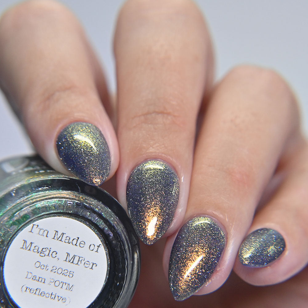 PRE ORDER: I'm Made of Magic, MFer - Purple Nail Polish - Reflective Nail Polish - October 2025 POTM - Turnaround time up to ~6 weeks