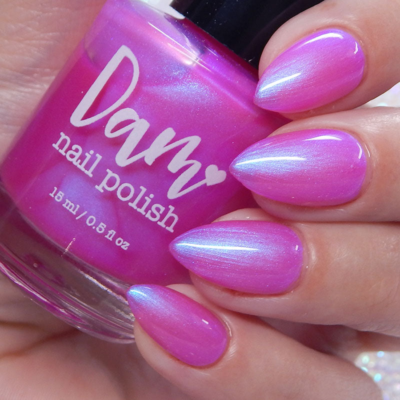 Jared - Pink Shimmer Nail Polish - Survivor Series - Dam Nail Polish