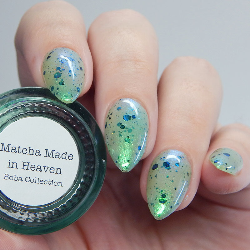 Matcha Made in Heaven - Light Green Crelly Nail Polish - Boba Collection - Dam Nail Polish