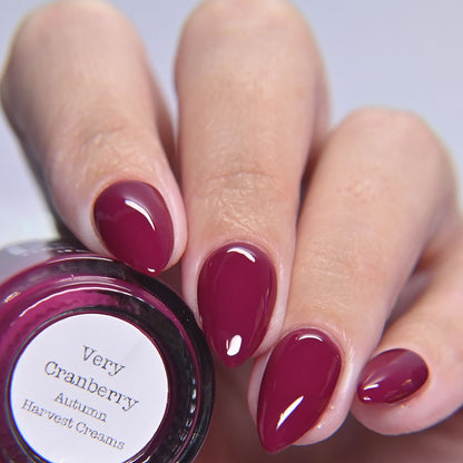 Very Cranberry - Pink Nail Polish - Cream Nail Polish - Fall Nail Polish - Autumn Harvest Creams