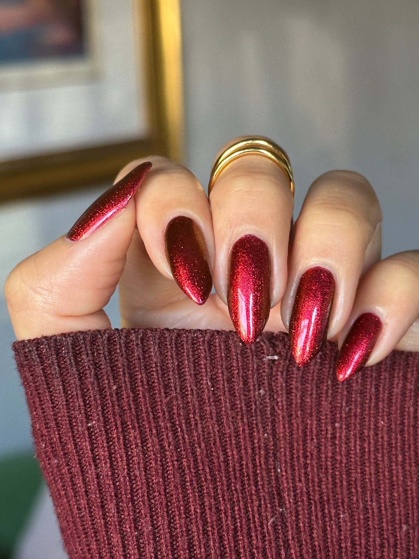 Don't Disturb the Damned - Red Nail Polish - Multichrome Nail Polish - Ghostly Collection - Halloween 2025 - Dam Nail Polish