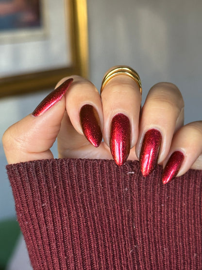 Don't Disturb the Damned - Red Nail Polish - Multichrome Nail Polish - Ghostly Collection - Halloween 2025 - Dam Nail Polish