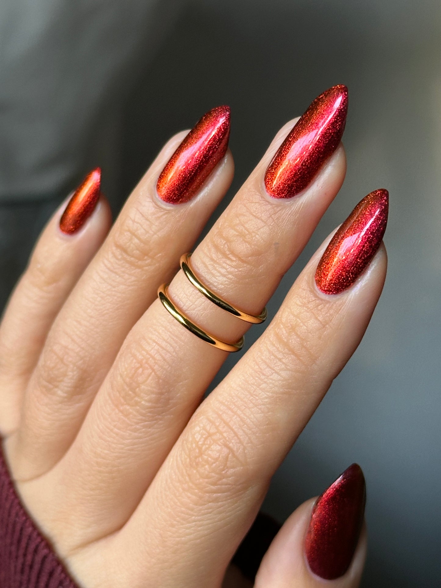 Don't Disturb the Damned - Red Nail Polish - Multichrome Nail Polish - Ghostly Collection - Halloween 2025 - Dam Nail Polish