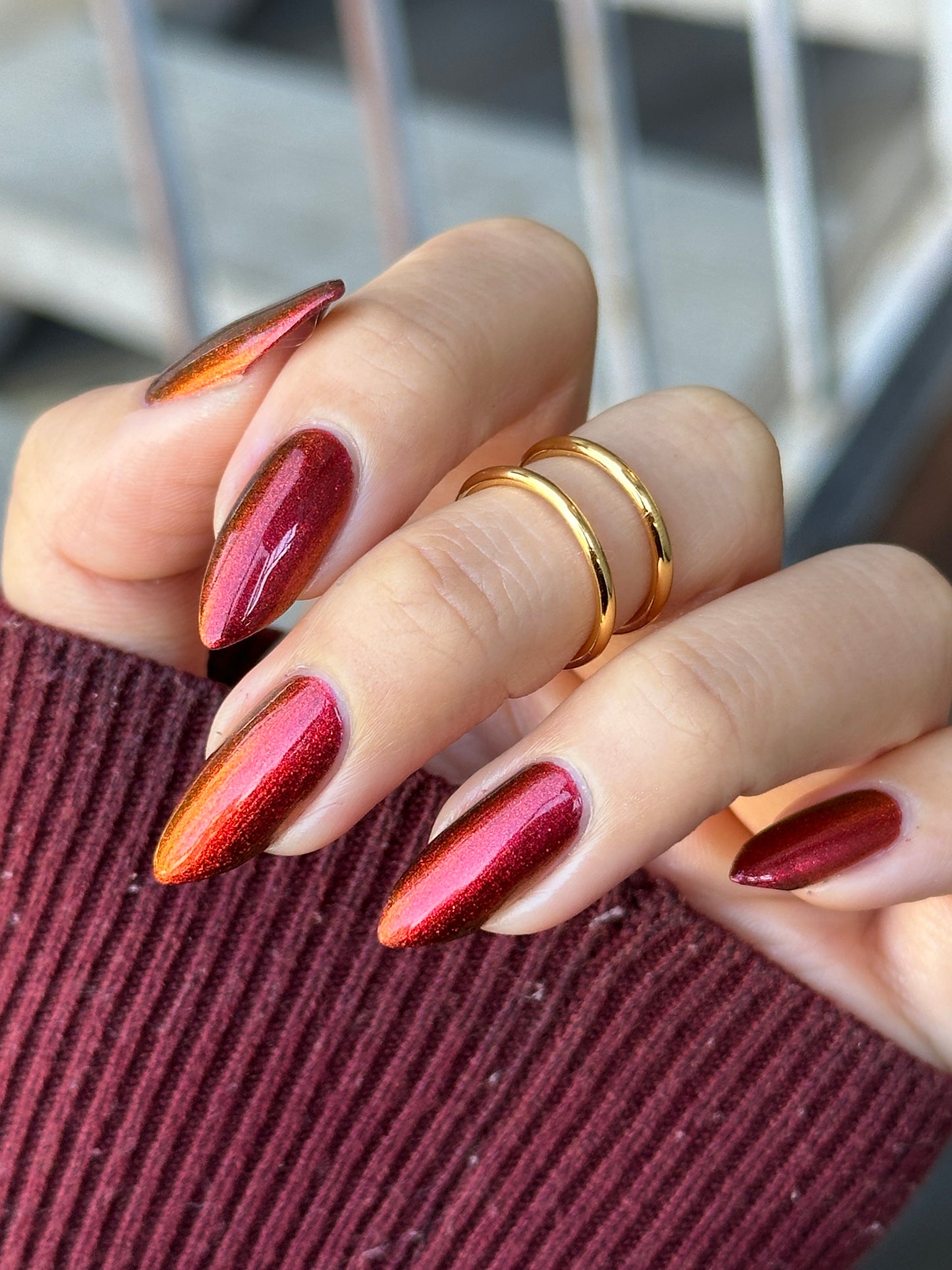 Don't Disturb the Damned - Red Nail Polish - Multichrome Nail Polish - Ghostly Collection - Halloween 2025 - Dam Nail Polish