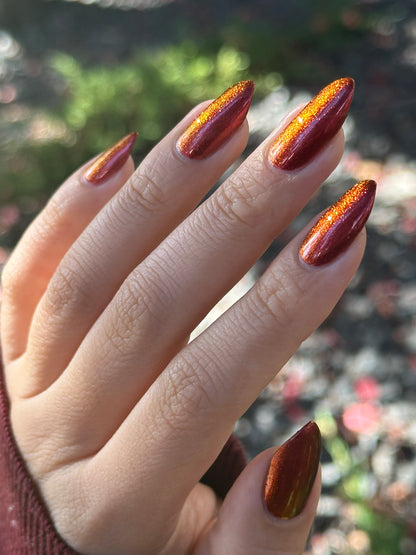 Don't Disturb the Damned - Red Nail Polish - Multichrome Nail Polish - Ghostly Collection - Halloween 2025 - Dam Nail Polish