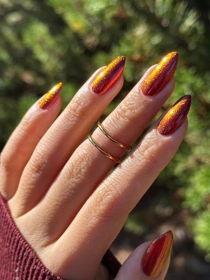 Don't Disturb the Damned - Red Nail Polish - Multichrome Nail Polish - Ghostly Collection - Halloween 2025 - Dam Nail Polish