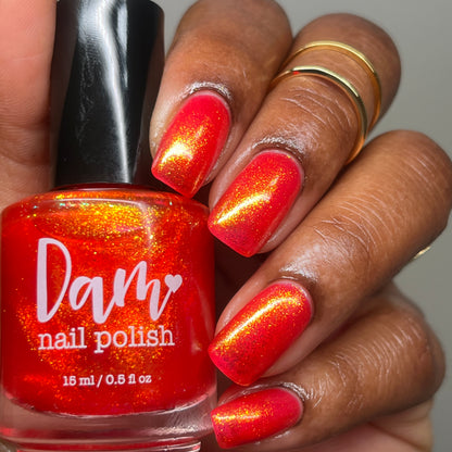 Dani Cali - Red Shimmer Nail Polish - Bonus Track Collection