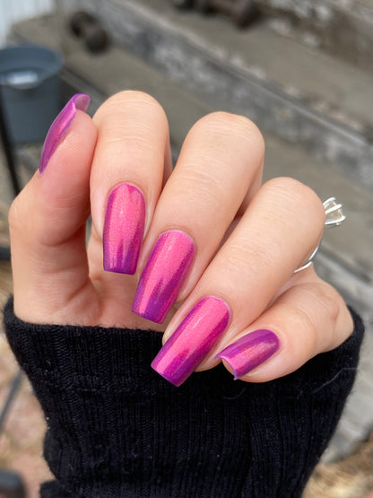 Dark Eyes Blossom - Purple Nail Polish - Shimmer Nail Polish - SHIMMAHS Facebook Custom - Dam Nail Polish