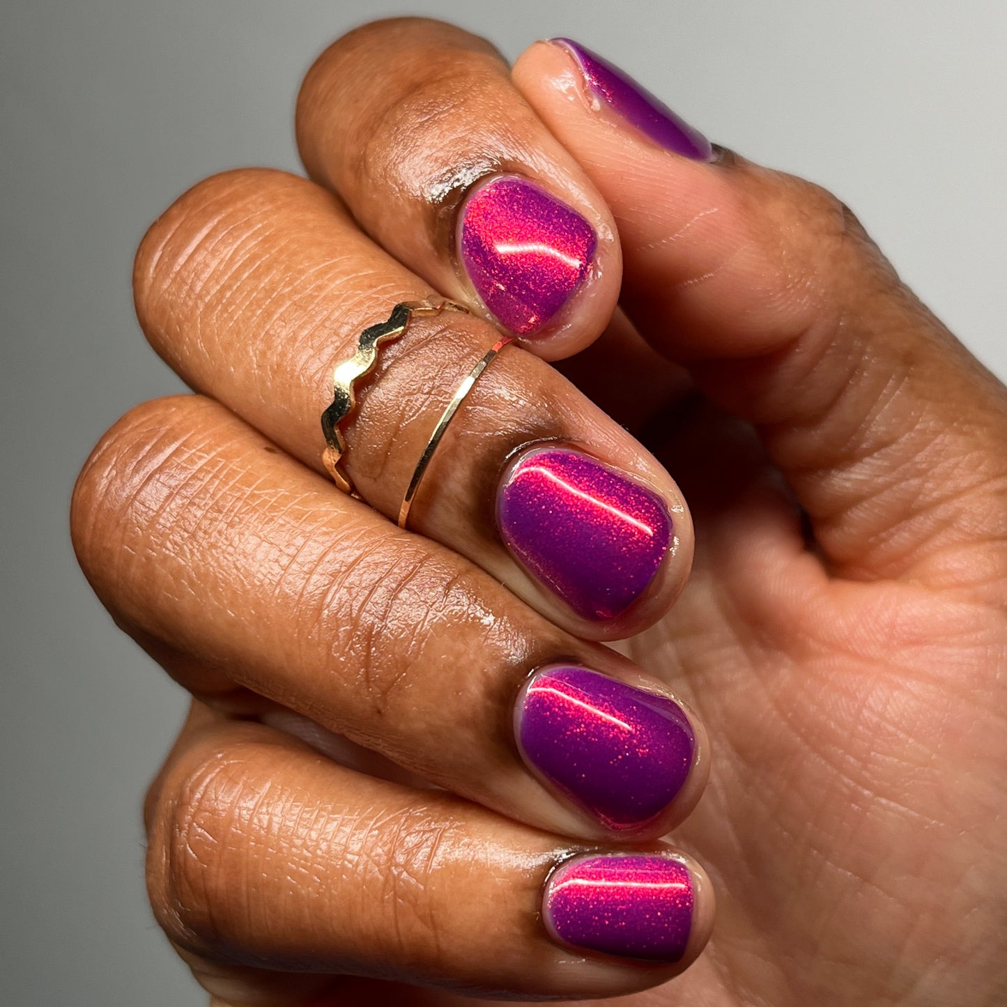 Dark Eyes Blossom - Purple Nail Polish - Shimmer Nail Polish - SHIMMAHS Facebook Custom - Dam Nail Polish