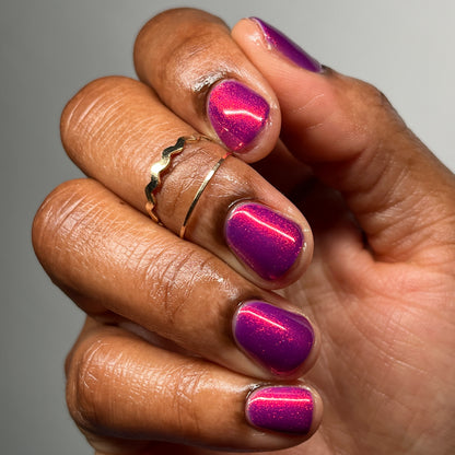 Dark Eyes Blossom - Purple Nail Polish - Shimmer Nail Polish - SHIMMAHS Facebook Custom - Dam Nail Polish