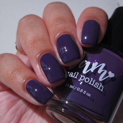 Big Eggplant Energy - Purple Nail Polish - Cream Nail Polish - Fall Nail Polish - Autumn Harvest Creams - Dam Nail Polish