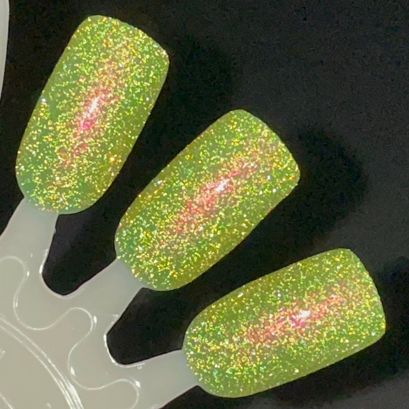 Clover Achiever - Green Nail Polish - Reflective Glitter Nail Polish - The Secret Fairy Garden - Dam Nail Polish