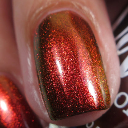 Don't Disturb the Damned - Red Nail Polish - Multichrome Nail Polish - Ghostly Collection - Halloween 2025 - Dam Nail Polish