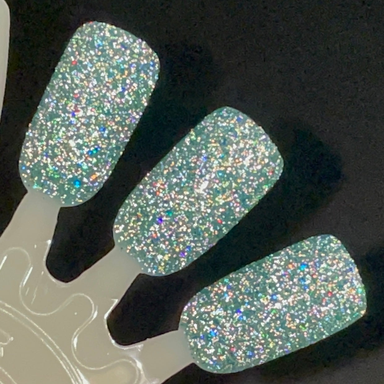 Undying Devotion - Green Nail Polish - Reflective Glitter Nail Polish - Bitten Collection - Dam Nail Polish