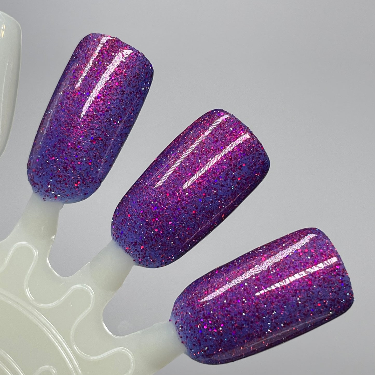 Don't Feed the Fears - Purple Nail Polish - Reflective Glitter Nail Polish - Polish of the Month - June 2026 - Dam Nail Polish