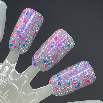 Just Squidding Around - Purple Silver Nail Polish - Reflective Glitter Nail Polish - Squids Fly High Sibling