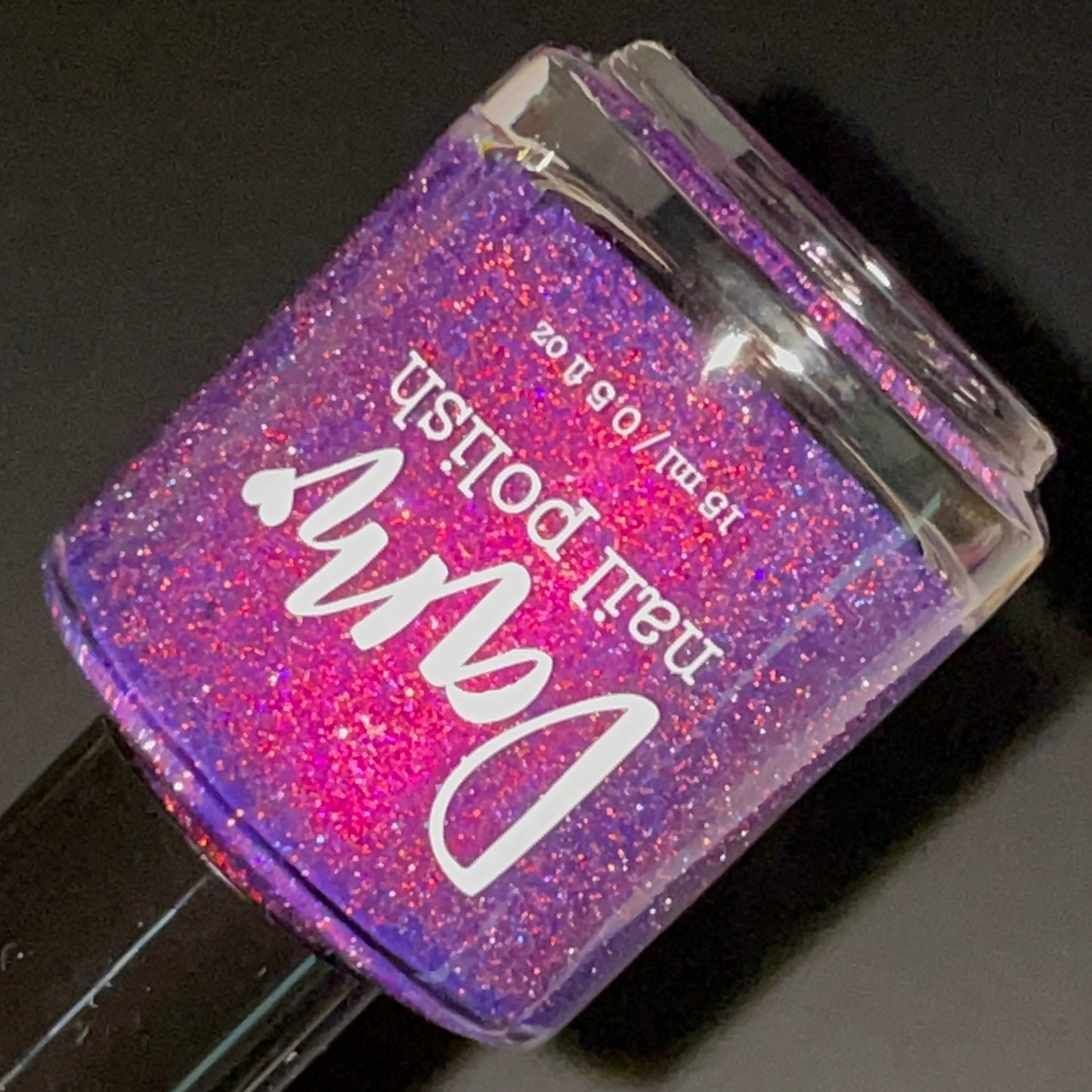 Don't Feed the Fears - Purple Nail Polish - Reflective Glitter Nail Polish - Polish of the Month - June 2026 - Dam Nail Polish