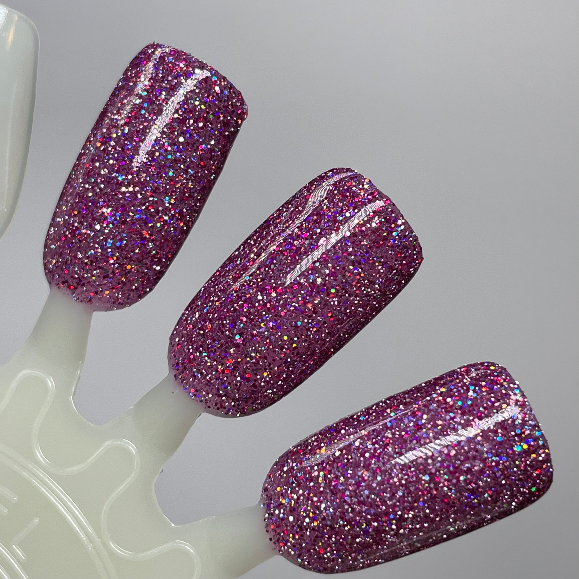Love at First Bite - Purple Nail Polish - Reflective Glitter Nail Polish - Bitten Collection - Dam Nail Polish