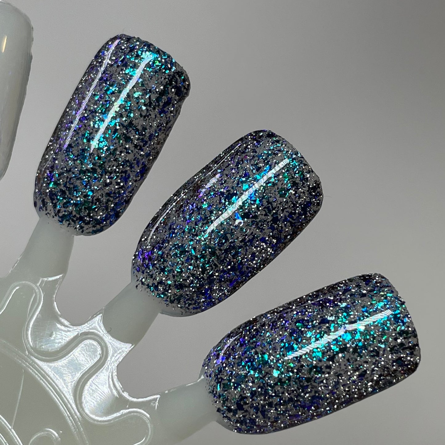 JOMO: Joy of Missing Out - Blue Nail Polish - Reflective Nail Polish - Flakies Nail Polish - Home Sweet Home Series - Dam Nail Polish