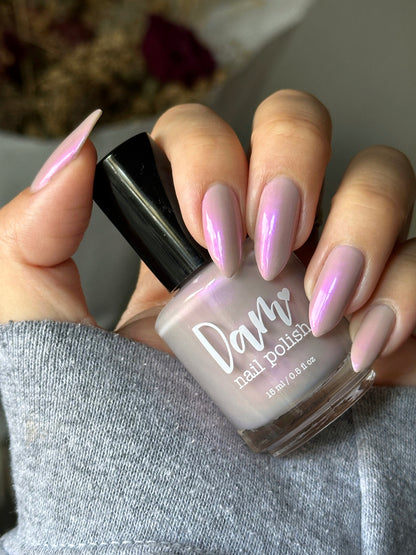 They Ghosted Me! - Taupe Nail Polish - Shimmer Nail Polish - Ghostly Collection - Halloween 2025 - Dam Nail Polish