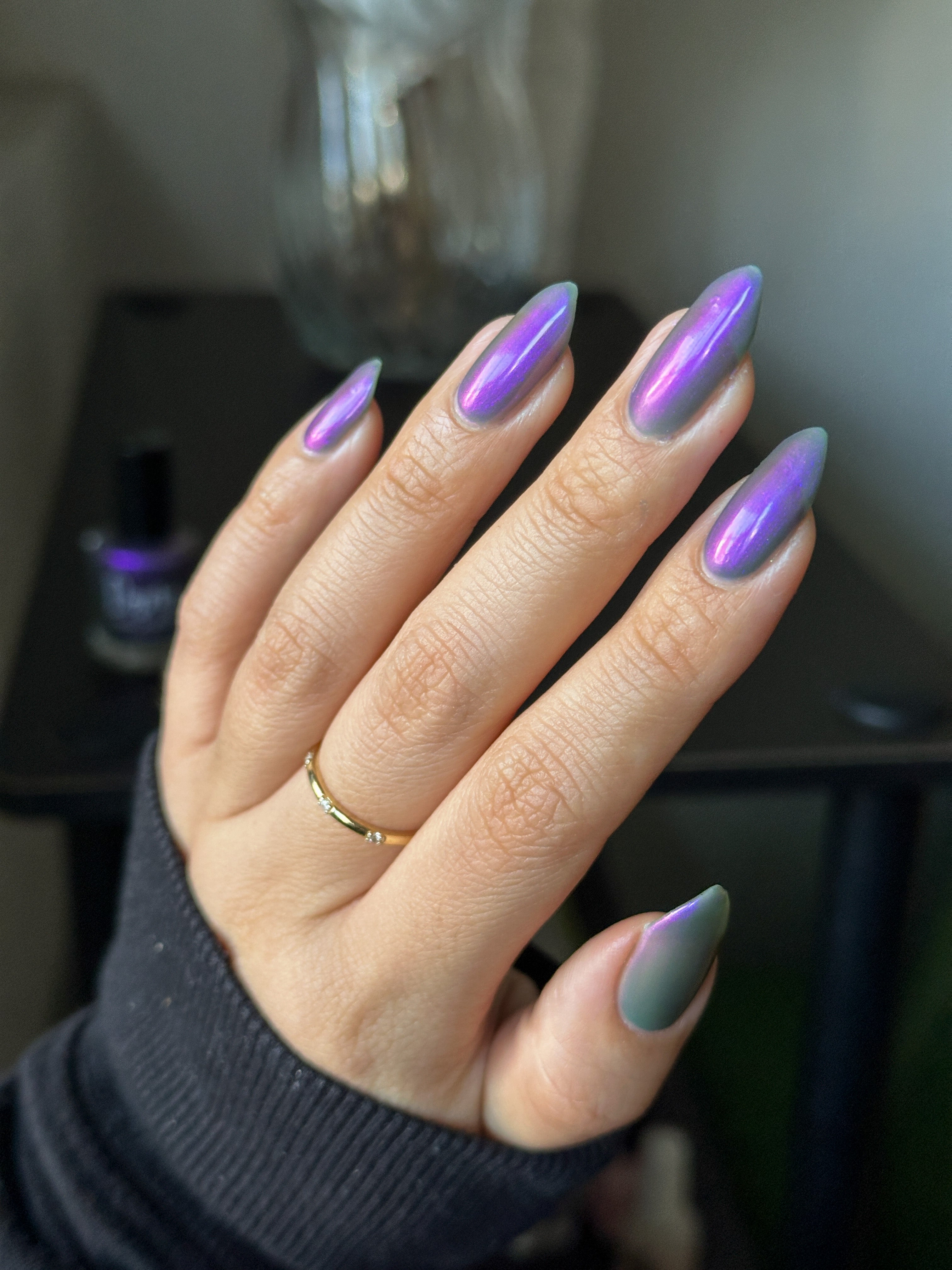 Don't Be Ghoulish - Gray Nail Polish - Shimmer Nail Polish - Ghostly C