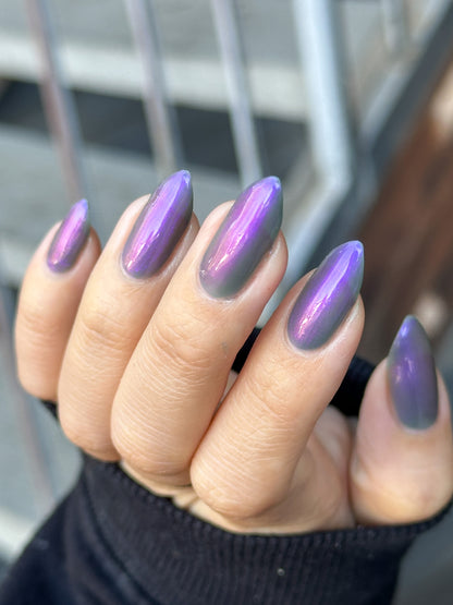 Don’t Be Ghoulish - Gray Nail Polish - Shimmer Nail Polish - Ghostly Collection - Halloween 2025 - Dam Nail Polish