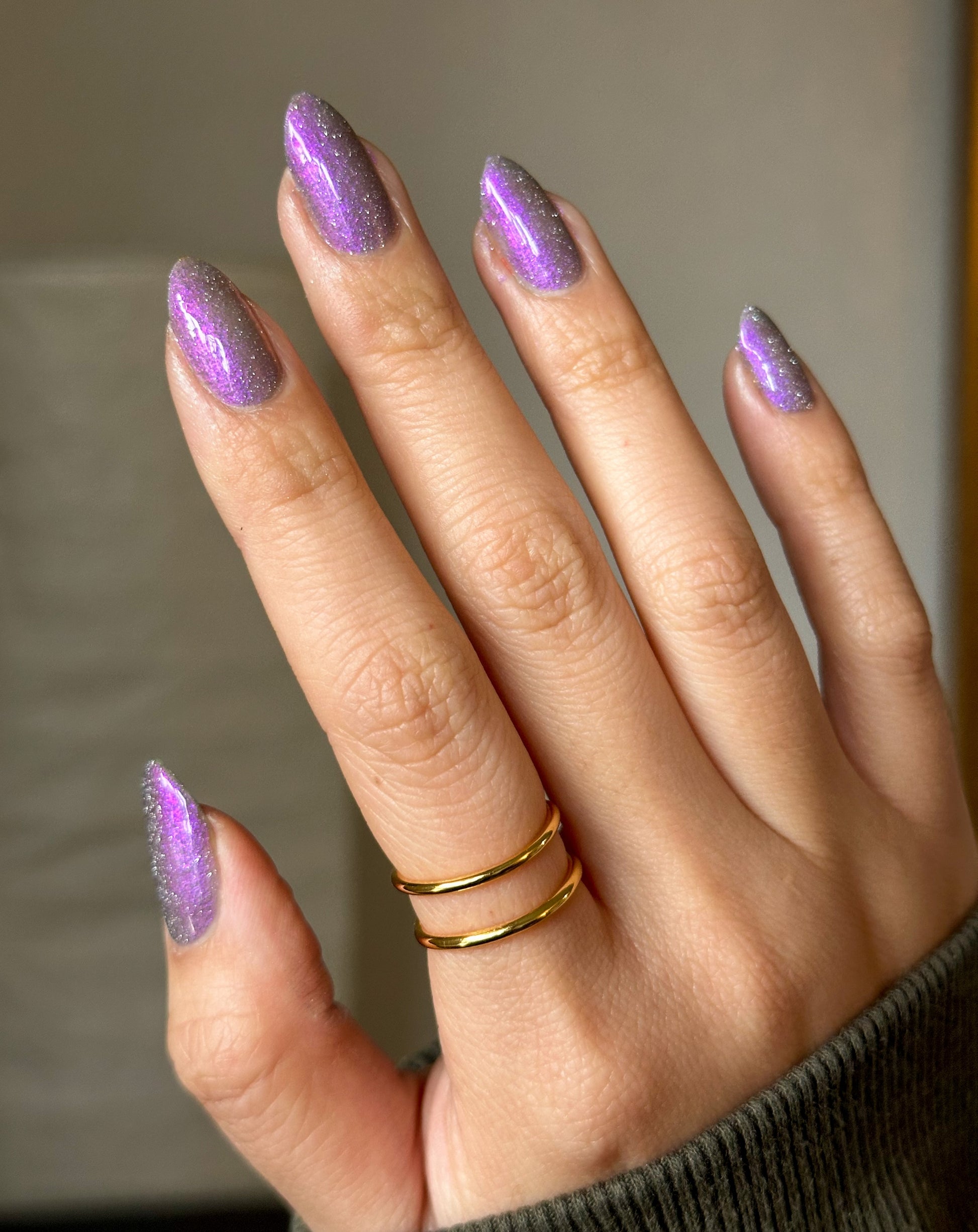 Goat - Gray Reflective Nail Polish - Purple Reflective Nail Polish - Chinese Zodiac Collection - Dam Nail Polish