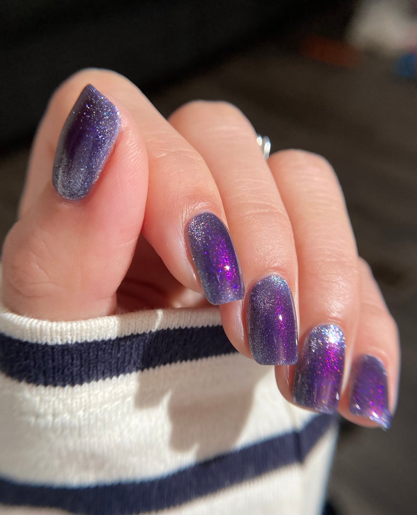 Grand Celebration - Purple Shimmer Magnetic Nail Polish - 10th Anniversary Trio - Dam Nail Polish
