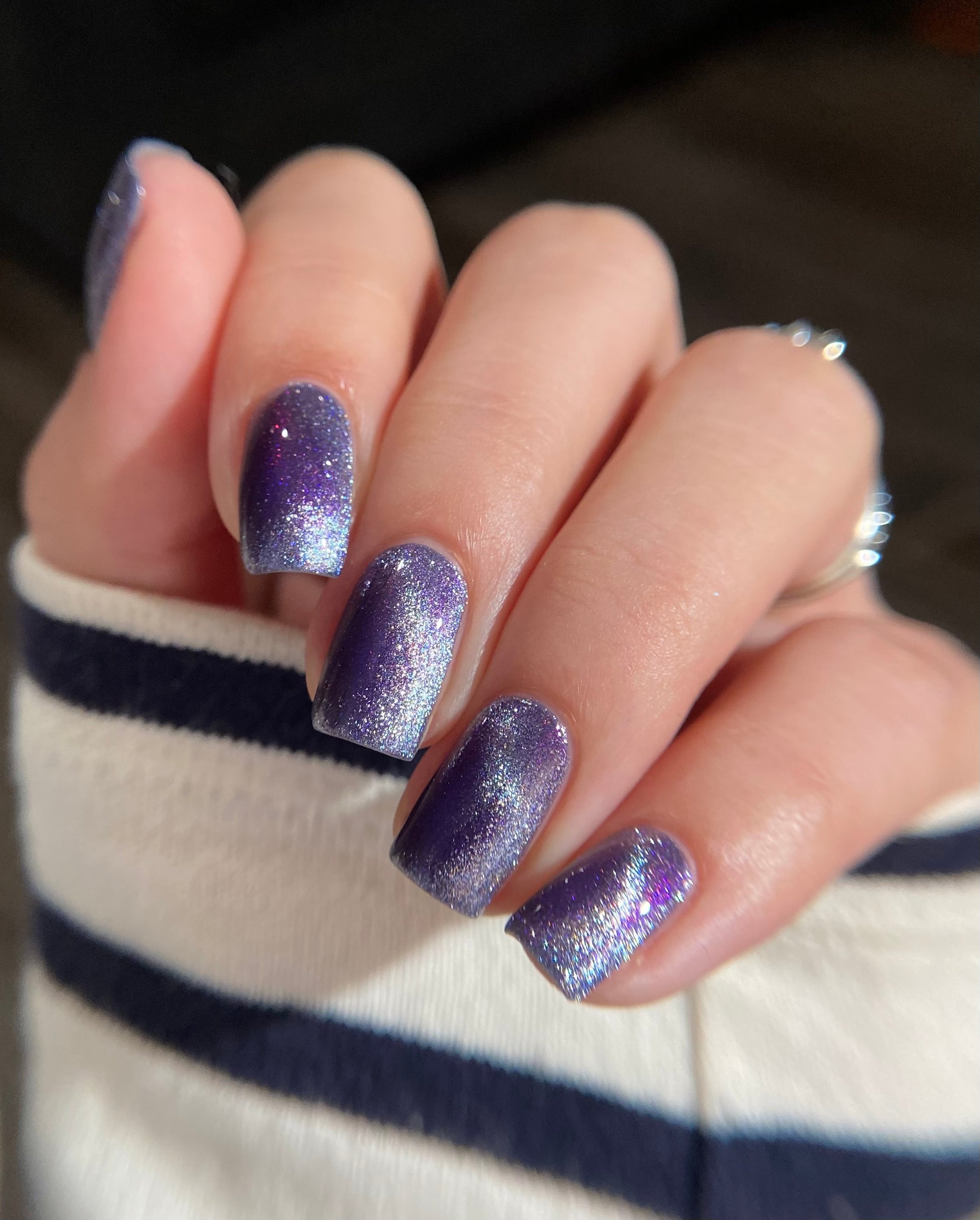 Grand Celebration - Purple Shimmer Magnetic Nail Polish - 10th Anniversary Trio - Dam Nail Polish