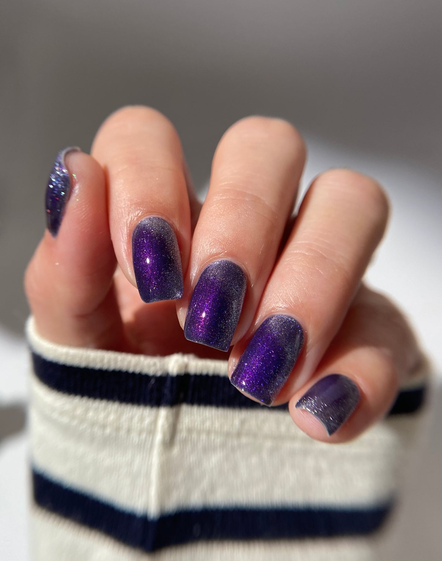 Grand Celebration - Purple Shimmer Magnetic Nail Polish - 10th Anniversary Trio - Dam Nail Polish