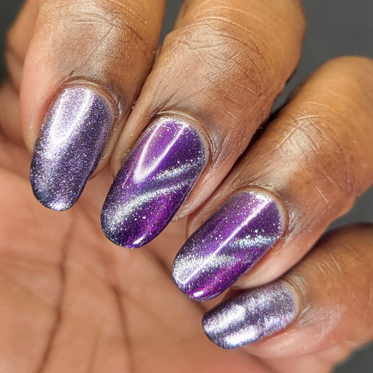 Grand Celebration - Purple Shimmer Magnetic Nail Polish - 10th Anniversary Trio - Dam Nail Polish