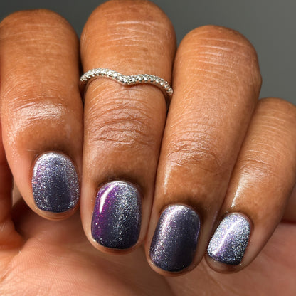 Grand Celebration - Purple Shimmer Magnetic Nail Polish - 10th Anniversary Trio - Dam Nail Polish