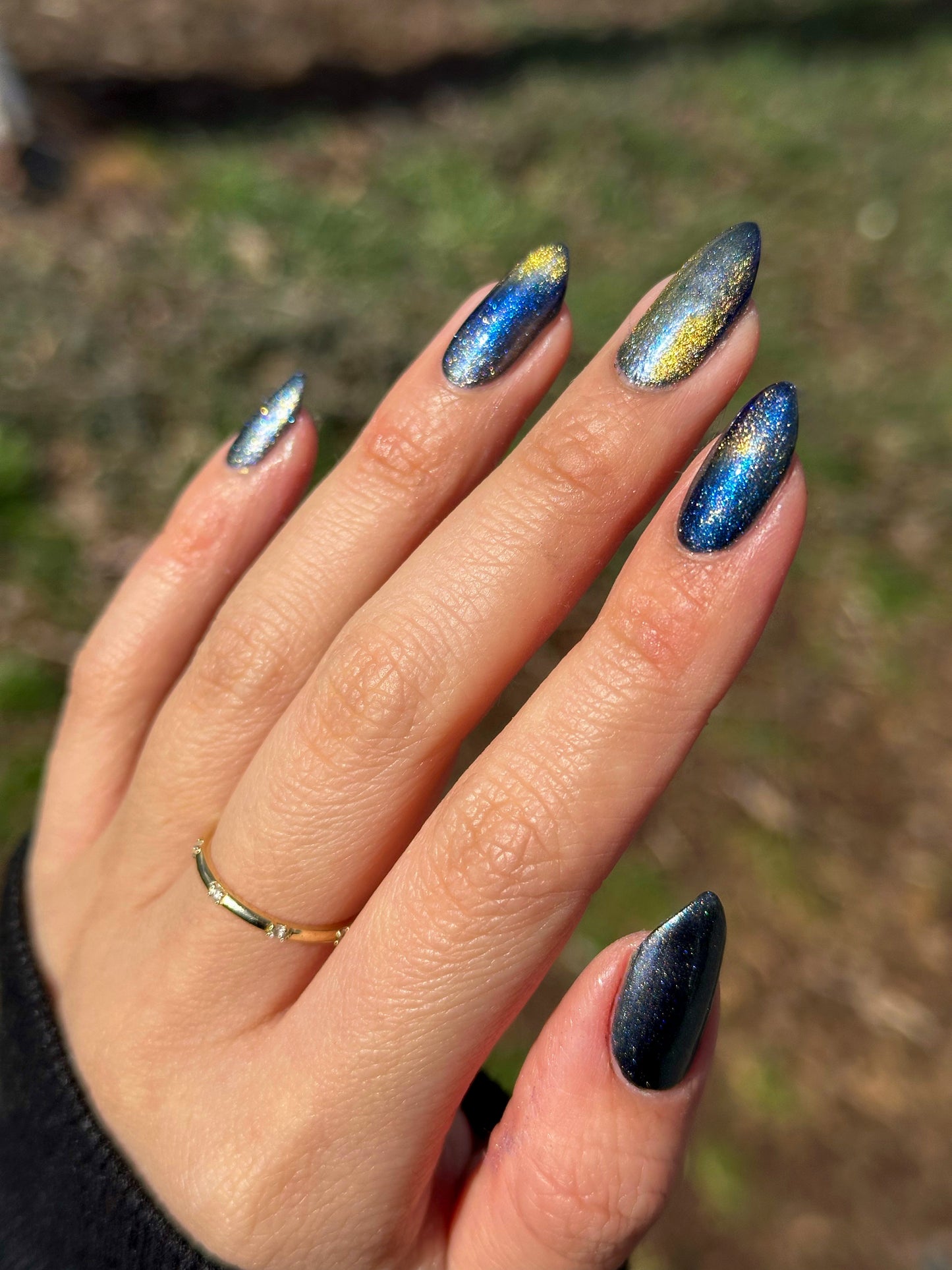Horse - Blue Purple Magnetic Nail Polish - Multichrome Nail Polish - Chinese Zodiac Collection