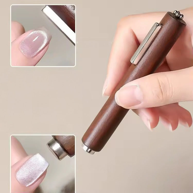 Wooden Cat Eye Nail Art Magnet Tool - Dam Nail Polish