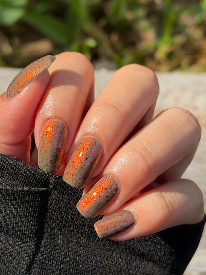 COMING SOON 10/9: Boo-kworm - Gray Nail Polish - Shimmer Nail Polish - Crelly Nail Polish - Falloween Polish Lovers Facebook Group Exclusive 2026