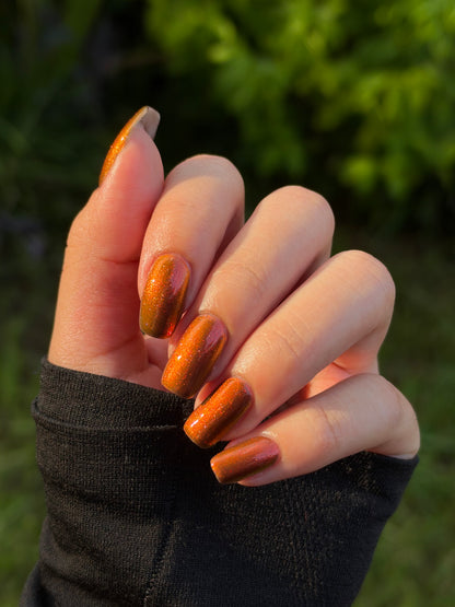COMING SOON 10/9: Little Firefox - Brown Nail Polish - Shimmer Nail Polish - Pawsitively Polished Facebook Group Exclusive 2026
