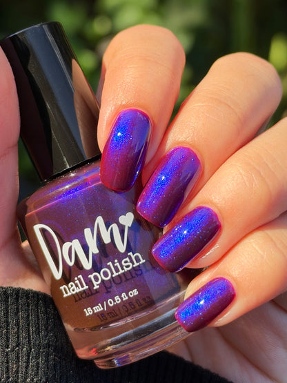 COMING SOON 10/9: Roses Are Red, Love Songs Are Blue - Red Nail Polish - Shimmer Nail Polish - Red Polish Society Facebook Group Exclusive 2026