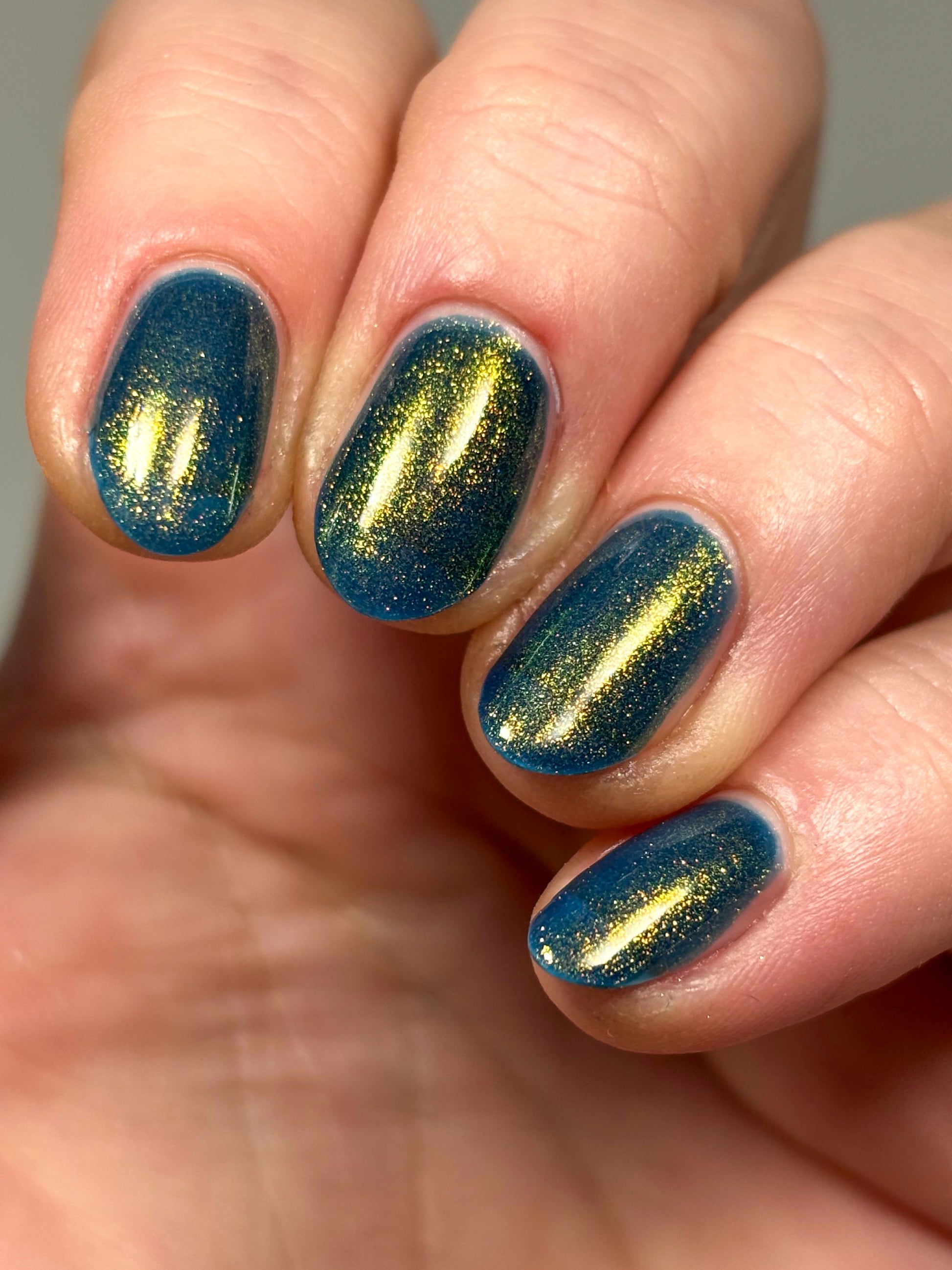 Moody Modern - Blue Nail Polish - Shimmer Nail Polish - Haute Homes Series - Dam Nail Polish