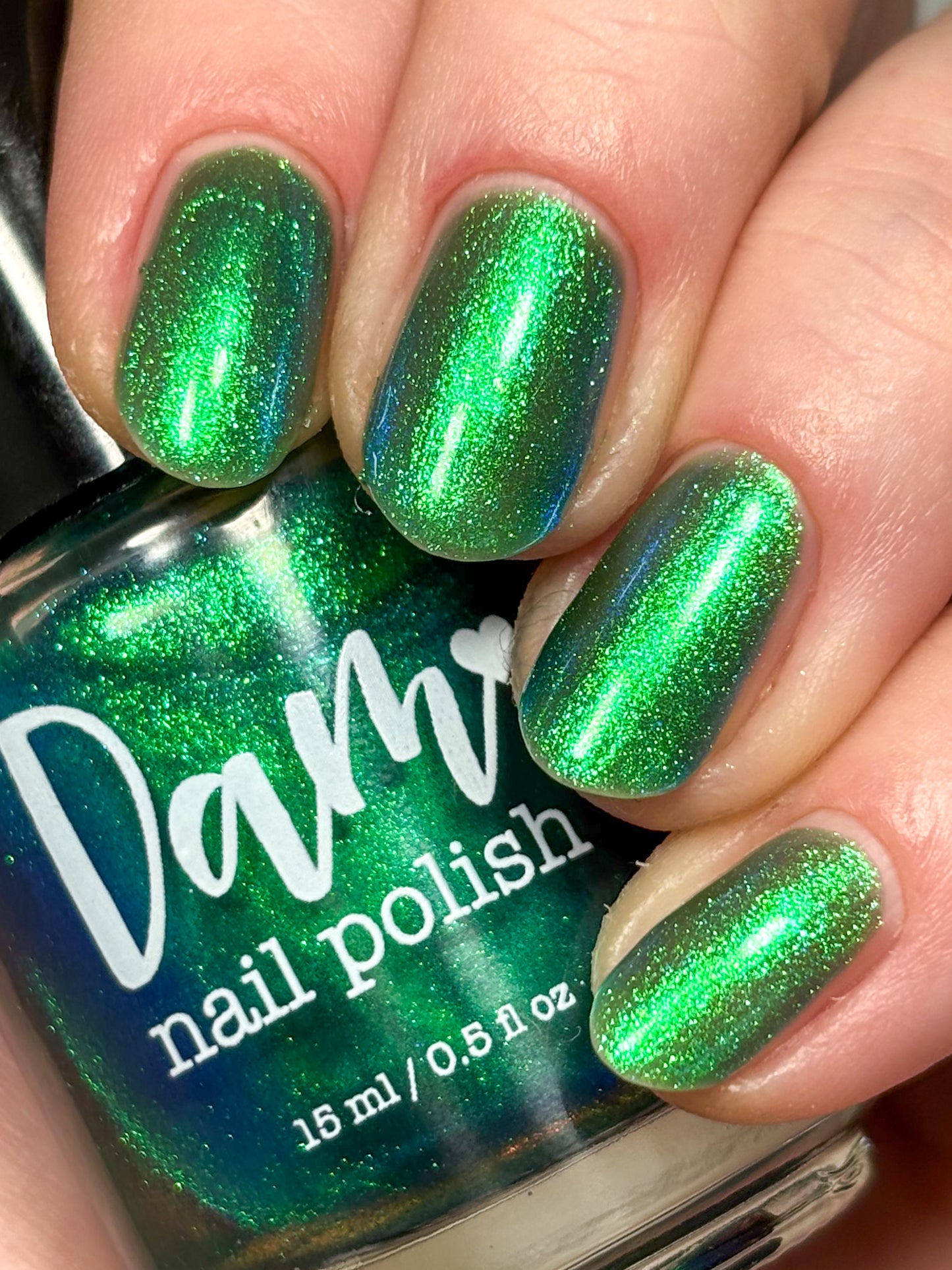 Year of the Snake - Green Shimmer Nail Polish - Lunar New Year 2025