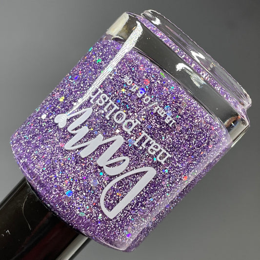 Iris You Were Mine - Cool Purple Nail Polish - Reflective Nail Polish - Jelly Nail Polish - Punshine and Petals Collection