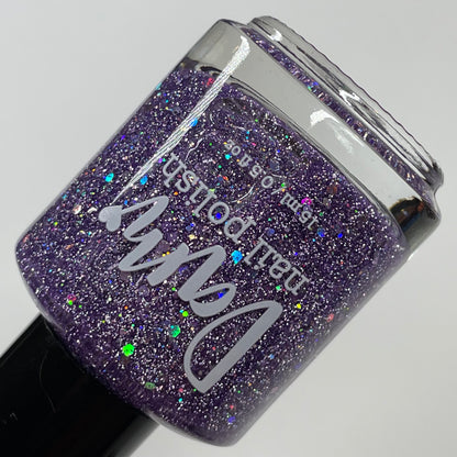 Iris You Were Mine - Cool Purple Nail Polish - Reflective Nail Polish - Jelly Nail Polish - Punshine and Petals Collection - Dam Nail Polish