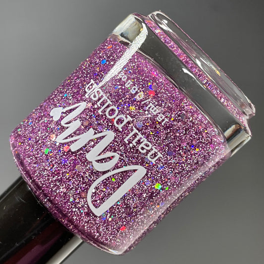 Thistle Be the Day - Warm Purple Nail Polish - Reflective Nail Polish - Jelly Nail Polish - Punshine and Petals Collection