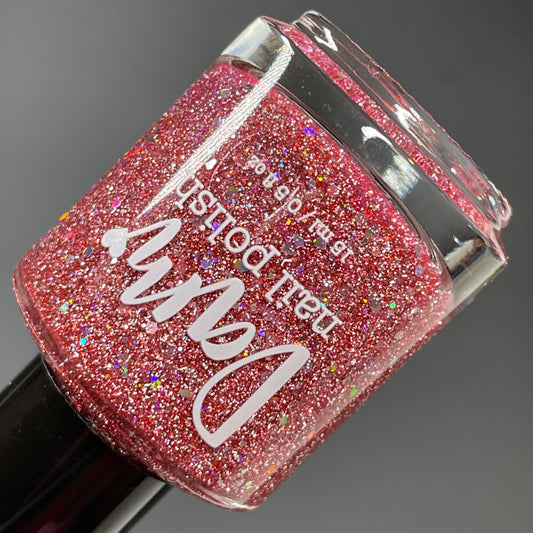 Rose to the Occasion - Pink Nail Polish - Reflective Nail Polish - Jelly Nail Polish - Punshine and Petals Collection
