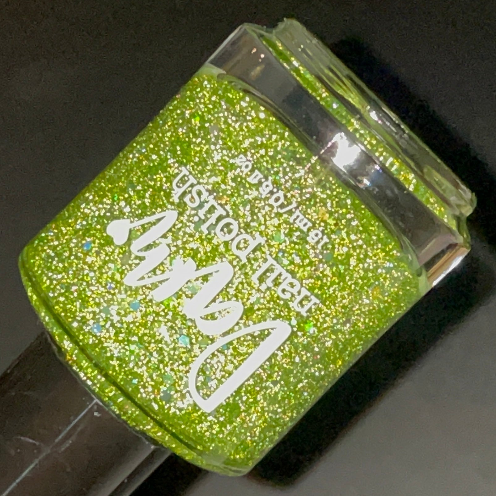 What the Fern - Green Nail Polish - Reflective Nail Polish - Jelly Nail Polish - Punshine and Petals Collection - Dam Nail Polish